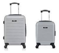 bluestar - lot de 2 - valises cabine et cabine xxs brazilia - gris gris