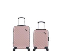 BLUESTAR - LOT DE 2 - Valises cabine et cabine XXS CITE - rose