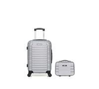 bluestar - lot de 2 - valises cabine et vanity lima - gris