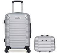 bluestar - lot de 2 - valises cabine et vanity lima - gris