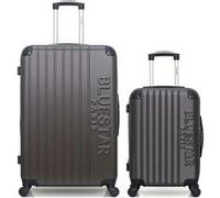 bluestar - lot de 2 - valises grand format et cabine bucarest - gris fonce gris fonce G