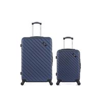 BLUESTAR - LOT DE 2 - Valises grand format et cabine CITE - bleu