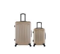 bluestar - lot de 2 - valises grand format et cabine hagen - beige