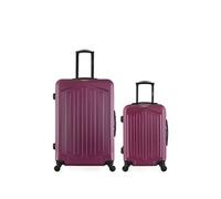 bluestar - lot de 2 - valises grand format et cabine hagen - prune