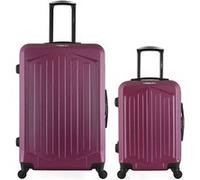 bluestar - lot de 2 - valises grand format et cabine hagen - prune