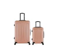 bluestar - lot de 2 - valises grand format et cabine hagen - rose dore rose dore G