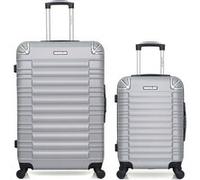 bluestar - lot de 2 - valises grand format et cabine lima - gris gris