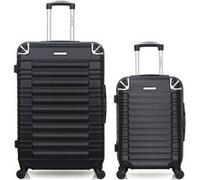bluestar - lot de 2 - valises grand format et cabine lima - noir