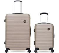 bluestar - lot de 2 - valises grand format et cabine london - beige beige G