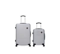 bluestar - lot de 2 - valises grand format et cabine london - gris