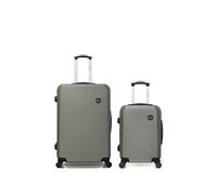 bluestar - lot de 2 - valises grand format et cabine london - kaki