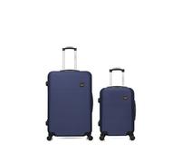 bluestar - lot de 2 - valises grand format et cabine london - marine