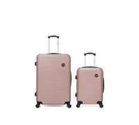 bluestar - lot de 2 - valises grand format et cabine london - rose dore rose dore G
