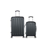 bluestar - lot de 2 - valises grand format et cabine tunis - gris fonce