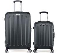 bluestar - lot de 2 - valises grand format et cabine tunis - gris fonce gris fonce G