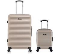 bluestar - lot de 2 - valises grand format et cabine xxs brazilia - beige beige G