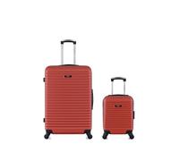 bluestar - lot de 2 - valises grand format et cabine xxs brazilia - terracotta terracotta G