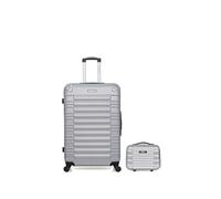 bluestar - lot de 2 - valises grand format et vanity lima - gris
