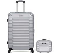 bluestar - lot de 2 - valises grand format et vanity lima - gris gris G