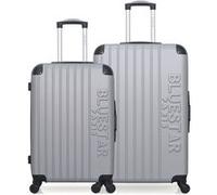 bluestar - lot de 2 - valises grand format et weekend bucarest - gris GRIS G