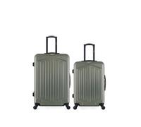 bluestar - lot de 2 - valises grand format et weekend hagen - kaki kaki G