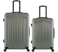 bluestar - lot de 2 - valises grand format et weekend hagen - kaki kaki G