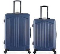 bluestar - lot de 2 - valises grand format et weekend hagen - marine marine G