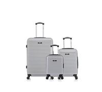 bluestar - lot de 3 - valises grand format, cabine et cabine xxs brazilia - gris gris