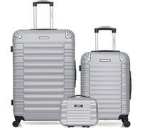 bluestar - lot de 3 - valises grand format, cabine et vanity lima - gris