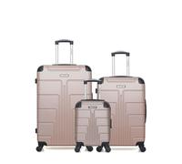BLUESTAR - LOT DE 3 - Valises grand format, weekend et cabine XXS OTTAWA - ROSE DORE