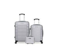 bluestar - lot de 3 - valises weekend, cabine et vanity lima - gris