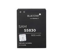 Bluestar Remplacement de Batterie Compatible avec Samsung S5830 Galaxy Ace/Galaxy Gio (S5670) 1600 MAH Échange Batterie Batterie EB494358VU