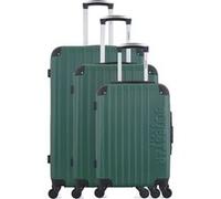 bluestar - set de 3 valises bucarest 75 cm 4 roues - vert fonce vert fonce G