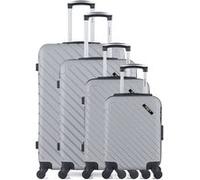 bluestar - set de 4 valises cite-m 75 cm 4 roues - gris GRIS G