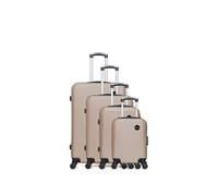 bluestar - set de 4 valises london-m 75 cm 4 roues - beige