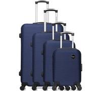 Set de 4 Valises LONDON-M - BLEU - BLUESTAR