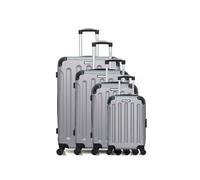 bluestar - set de 4 valises madrid-m 75 cm 4 roues - gris
