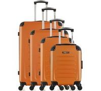 bluestar - set de 4 valises opera-m 75 cm 4 roues - orange dore orange dore G
