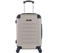 bluestar - valise cabine abs opera 4 roues 55 cm - beige