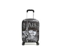 bluestar - valise cabine abs/pc rooftop 55 cm - noir