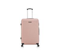 bluestar - valise grand format abs brazilia 4 roues 75 cm - rose dore