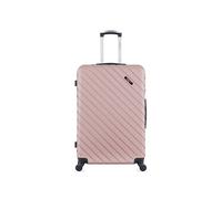 bluestar - valise grand format cite 75 cm 4 roues - rose dore