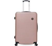 bluestar - valise grand format abs london 4 roues 75 cm - rose dore rose dore