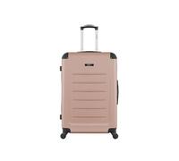 bluestar - valise grand format opera 75 cm 4 roues - rose dore