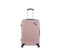 bluestar - valise weekend abs cite 65 cm - rose dore rose dore