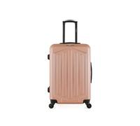 bluestar - valise weekend hagen 65 cm 4 roues - rose dore