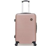 BLUESTAR - Valise Weekend ABS LONDON 4 Roues 65 cm Rose