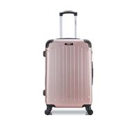 bluestar - valise weekend abs madrid 4 roues 65 cm - rose dore