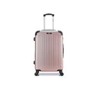 bluestar - valise weekend abs madrid 4 roues 65 cm - rose dore