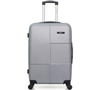 bluestar - valise weekend abs miami 4 roues 65 cm - gris gris